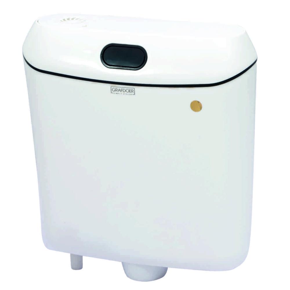 Flushing Cistern with Front Centre Flush Button & Bottom Inlet